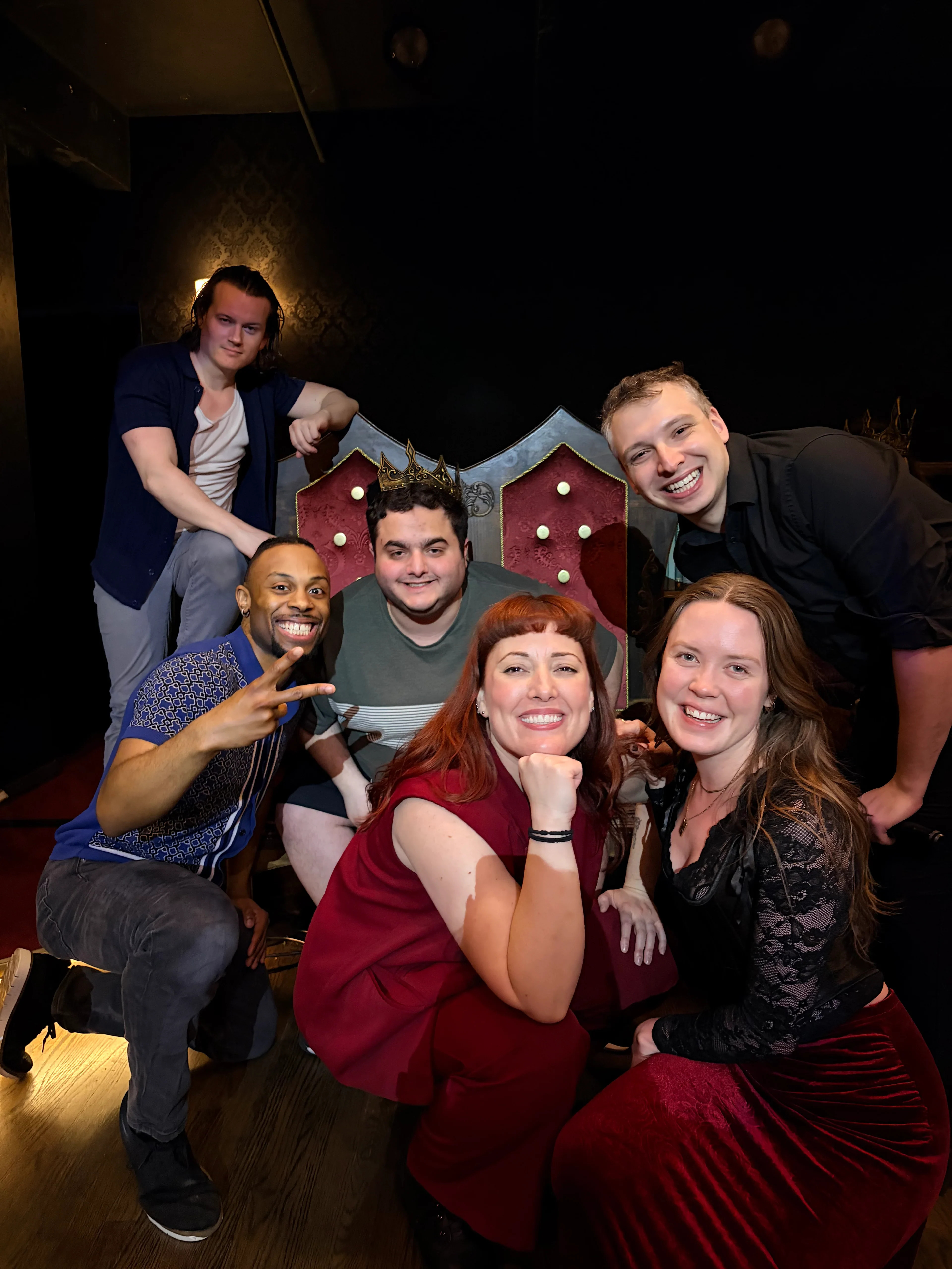 Drunk Shakespeare cast group photo